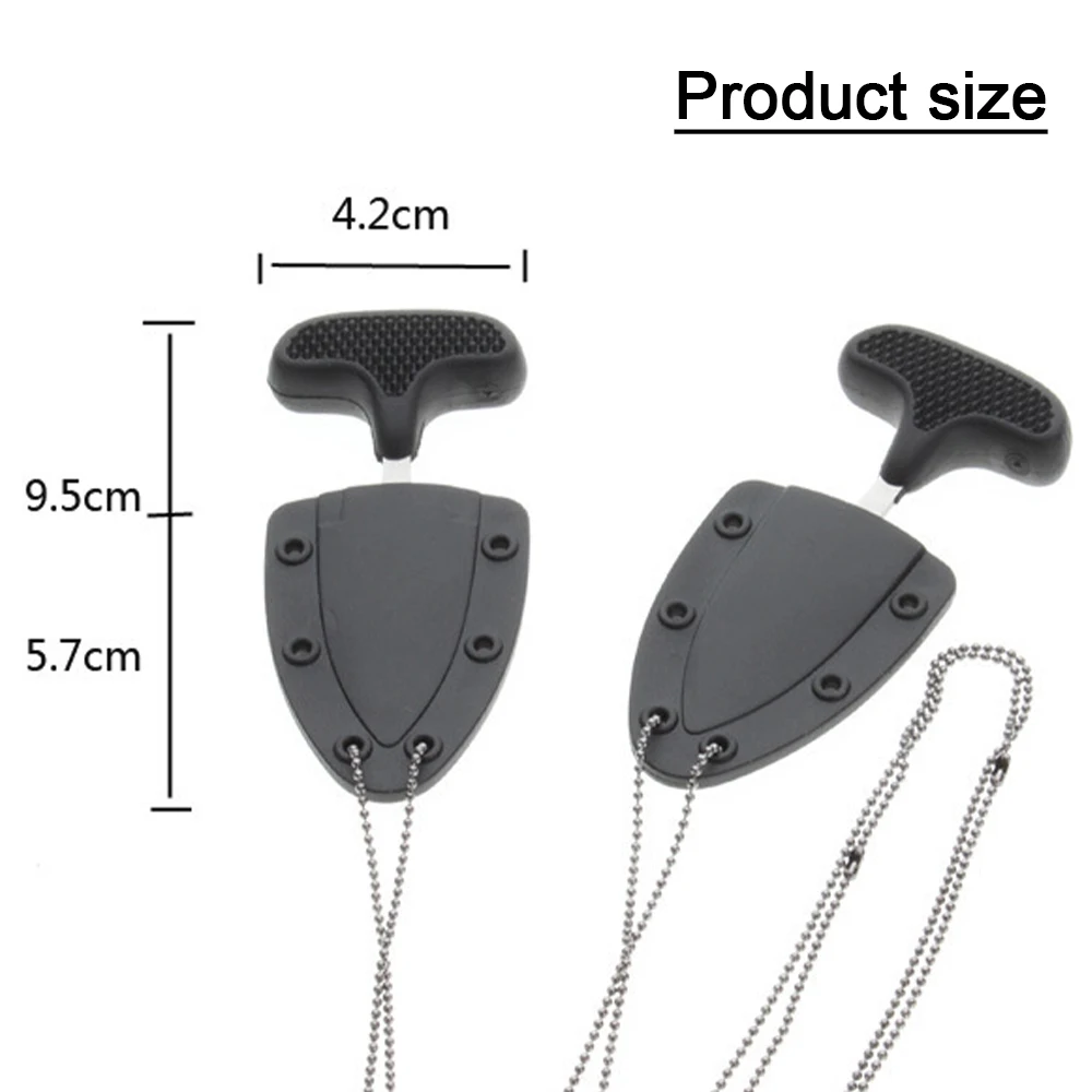 

1pc Survival Necklace Multifunctional Outdoor Tool Mini Hanging Knife Portable Outdoor Camping Knife Survival Necklace KnifeTool