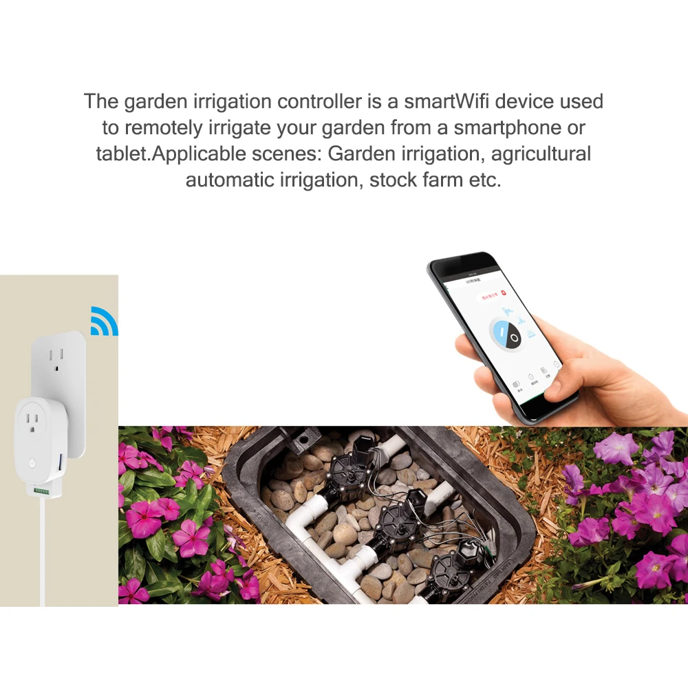 Горячая новинка Tuya Wifi интеллектуальная система орошения сада SmartControl контроллер