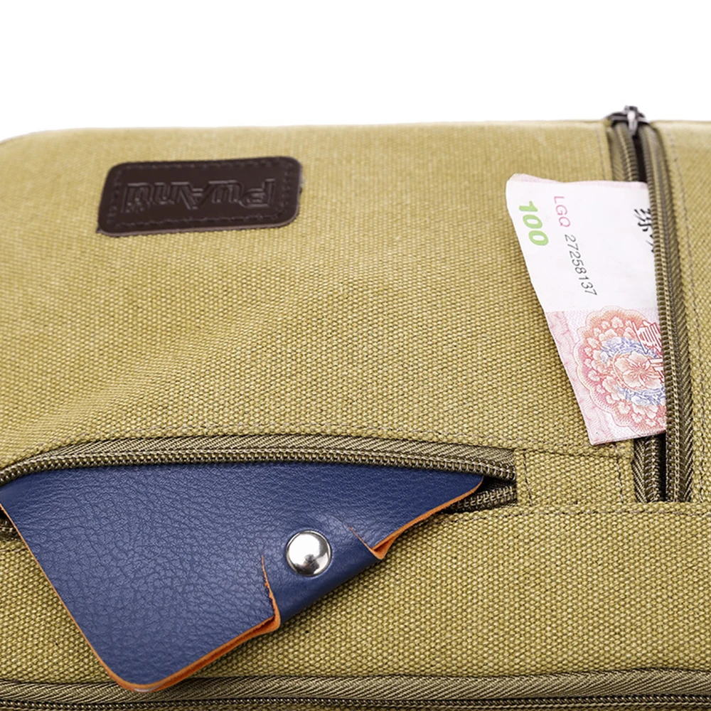

High Quality Canvas Handbag For Male Business Briefcase Outdoors Crossbody Bag Large Capacity Retro Shoulder Bag Handbags XA772C