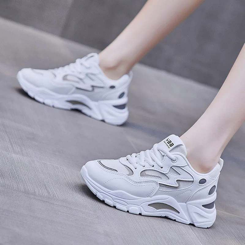 

New Shoes Woman Breathable Platform Sneakers Slip on Casual Shoes Women's Sports Shoes Lace Up Women Flats Zapatos De Mujerstt6