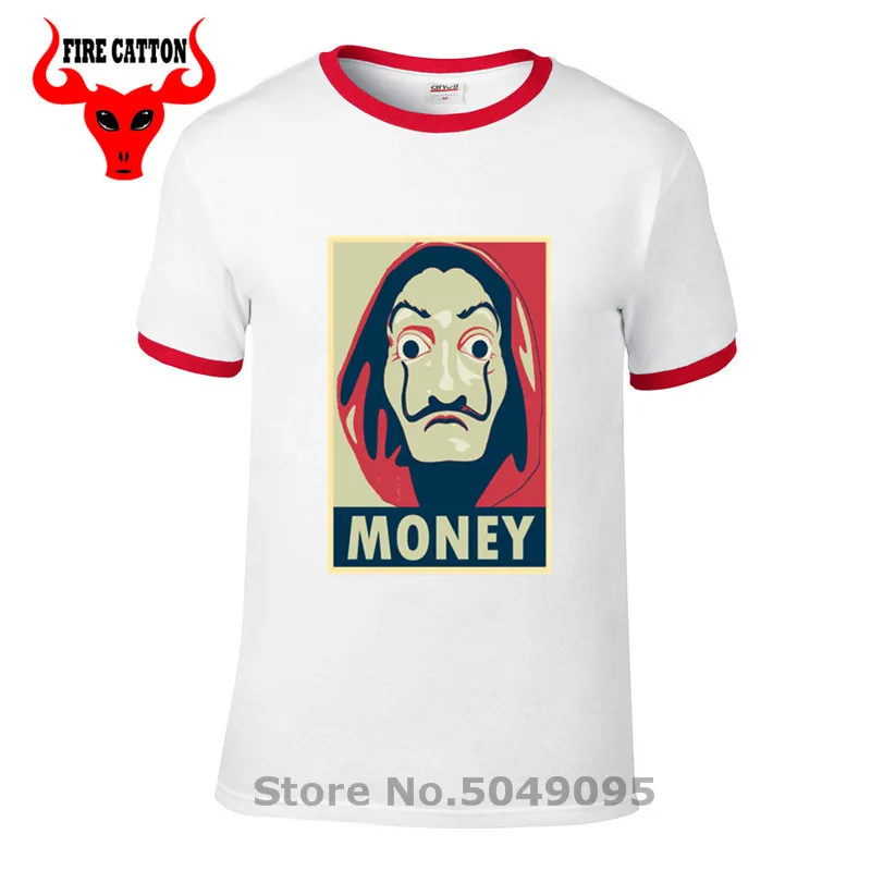 ТВ-сериал Casa de MONEY футболка hombre camiseta La De Papel homme Money Heist House of paper Bella Ciao футболки |