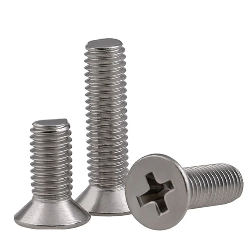 

10PCS M3 M4 M5 M8 TA2 Titanium Cross Recess Cross Recessed Countersunk Flat Head Screws