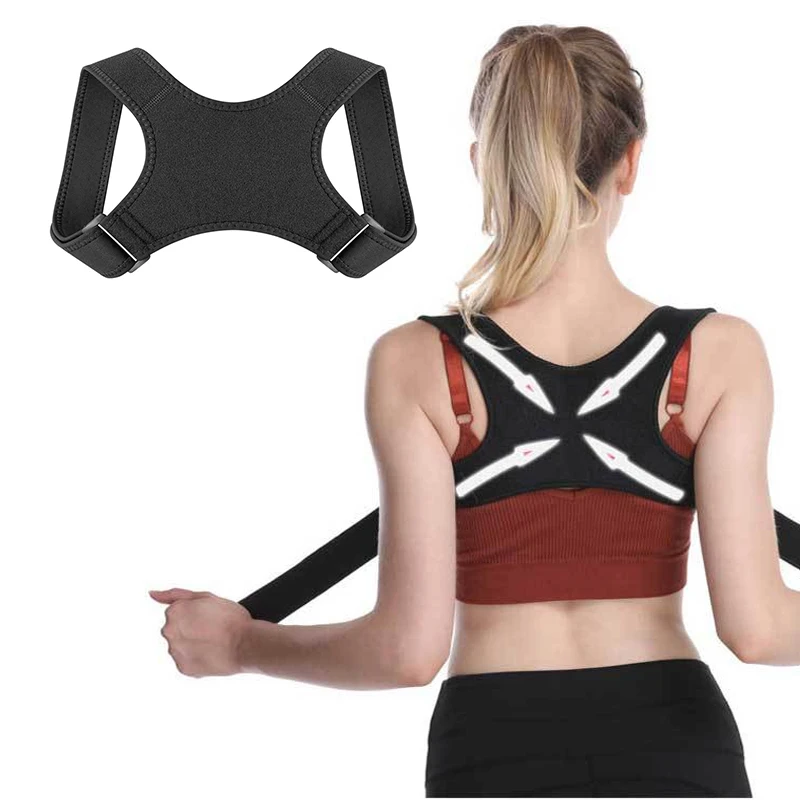 

Spine Posture Corrector Adjustable Back Shoulder Support Belt Men Women Spine Brace Bandage Humpback Back Pain Relief Tool