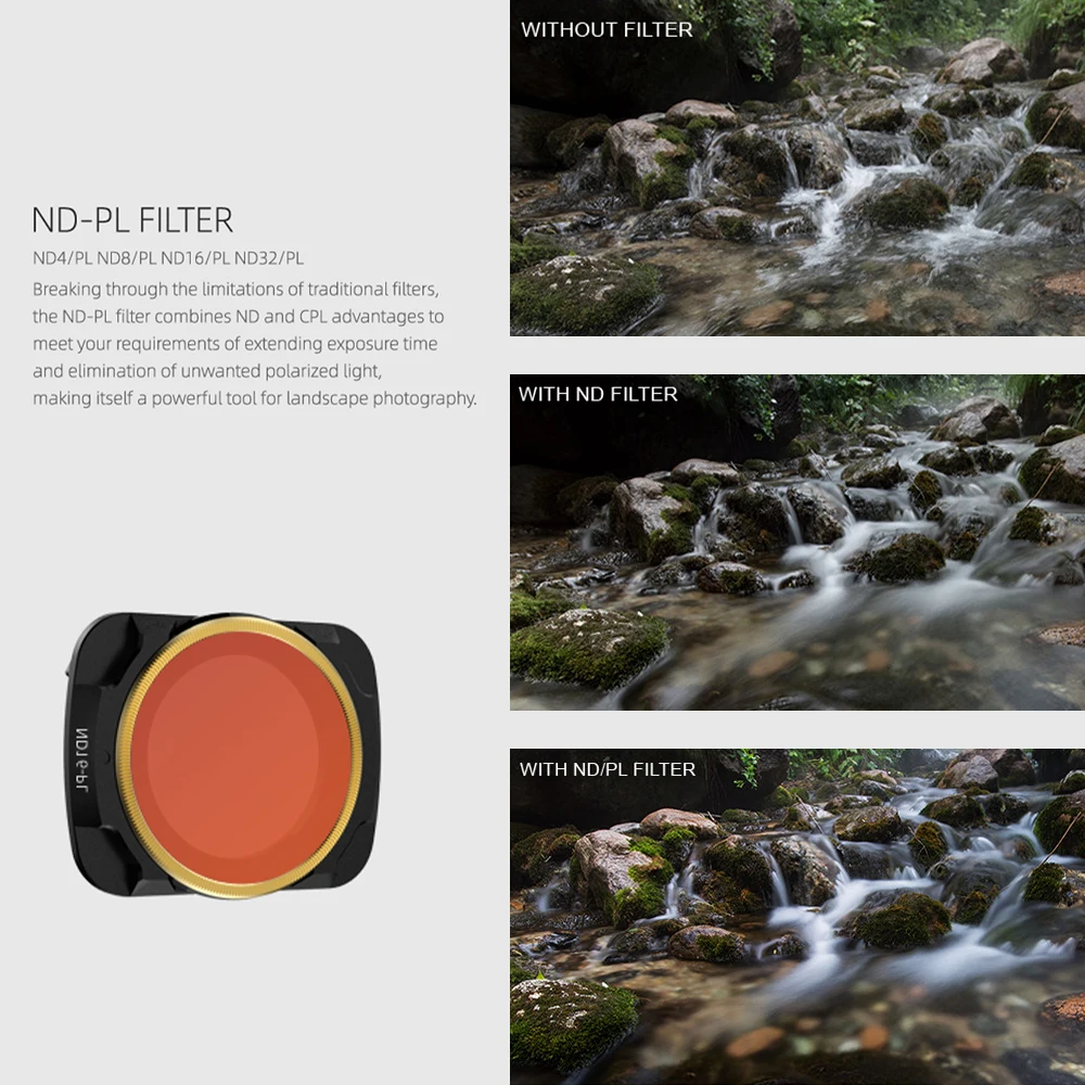 for DJI Mavic Air 2 Drone 4pcs Lens Filter Set ND4-PL ND8-PL ND16-PL ND32-PL Combo Multi-coated Filters Camera | Игрушки и хобби
