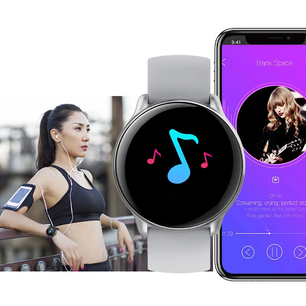 Смарт часы браслет пульсометр фитнес трекер Шагомер Браслет круговой экран