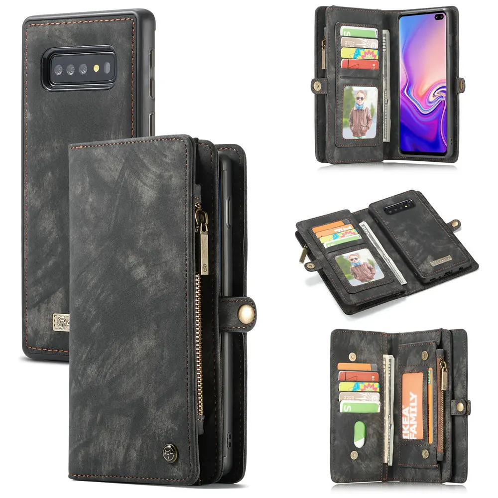 Чехол для samsung Galaxy S7 край S8 S9 S10 плюс S10E Note 8 9 10 A20 A30 A40 A50 A70 A80 кожаный чехол мульти