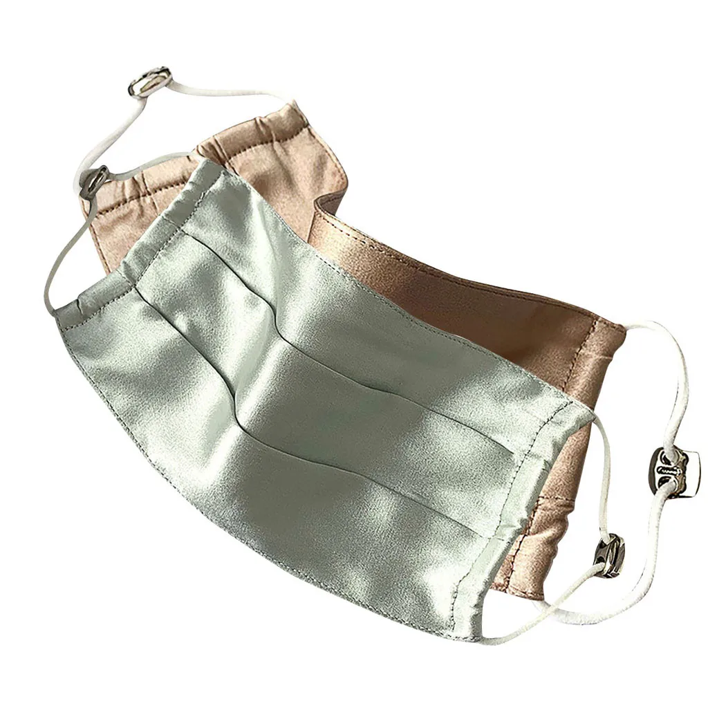 Шелковая Маска для мужчин и женщин 2 шт. атласная ткань ультратонкая двухслойная