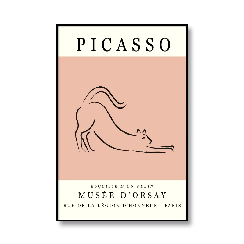 Абстрактная Картина на холсте Picasso Matisse с изображением фламинго лошади верблюда