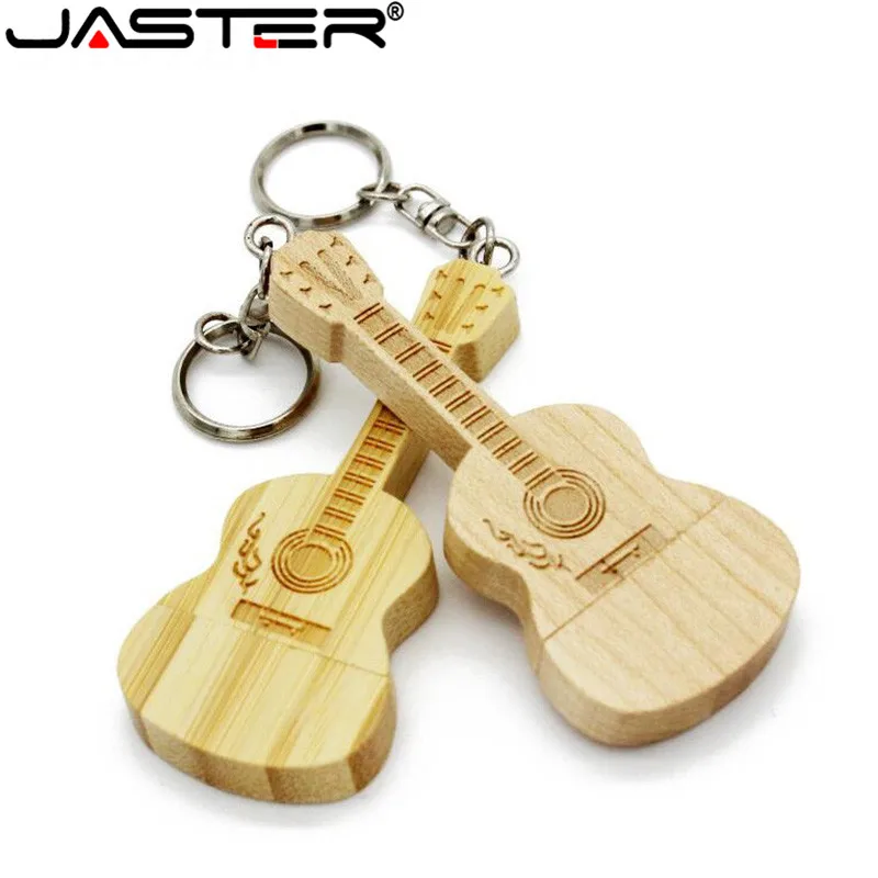Флешка JASTER Maple Wood Bamboo guitar USB 2 0 64 ГБ 4 8 16 32 ГБ|USB флэш-накопители| |