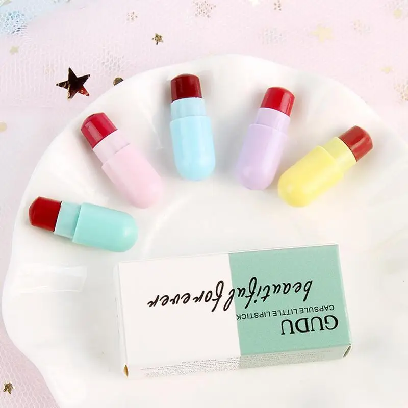 Мини Капсула матовая губная помада блеск для губ водонепроницаемый стойкий