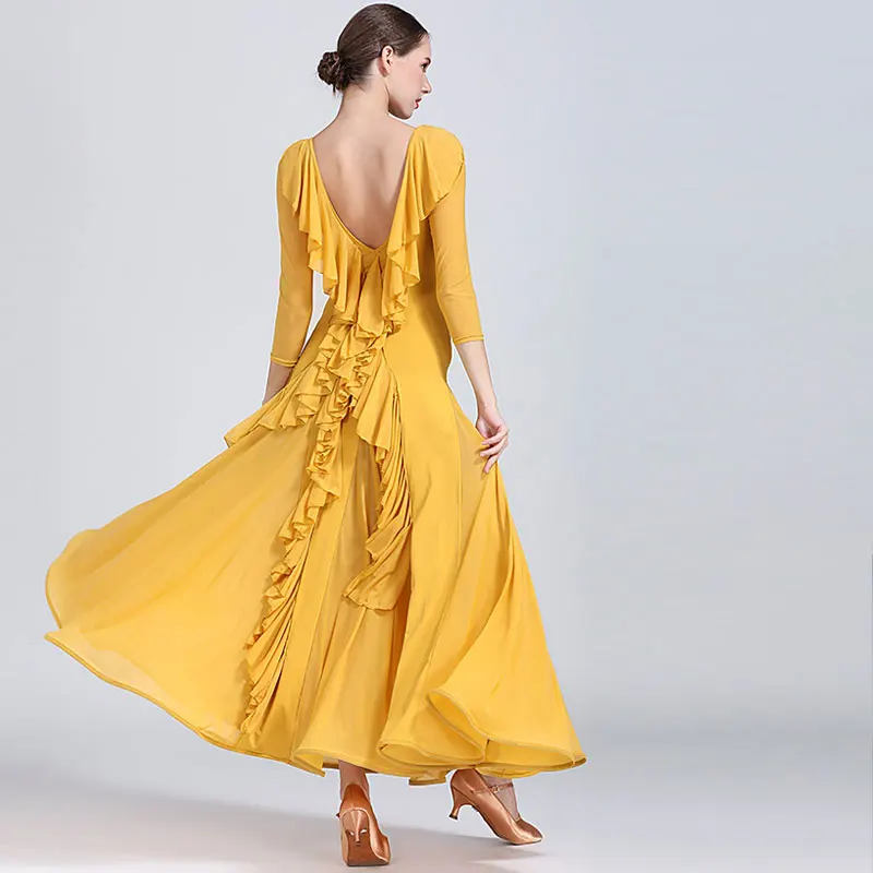 

2021 модная Соблазнительная девушка платья для конкурса бальных танцев женские Стандартный бальных танцев; Вальса; Платье для танцев; Вальса;...