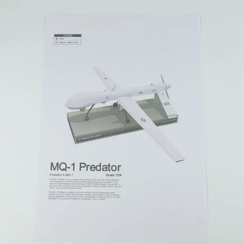 Модель военного самолета 63 см|Картонные конструкторы| |