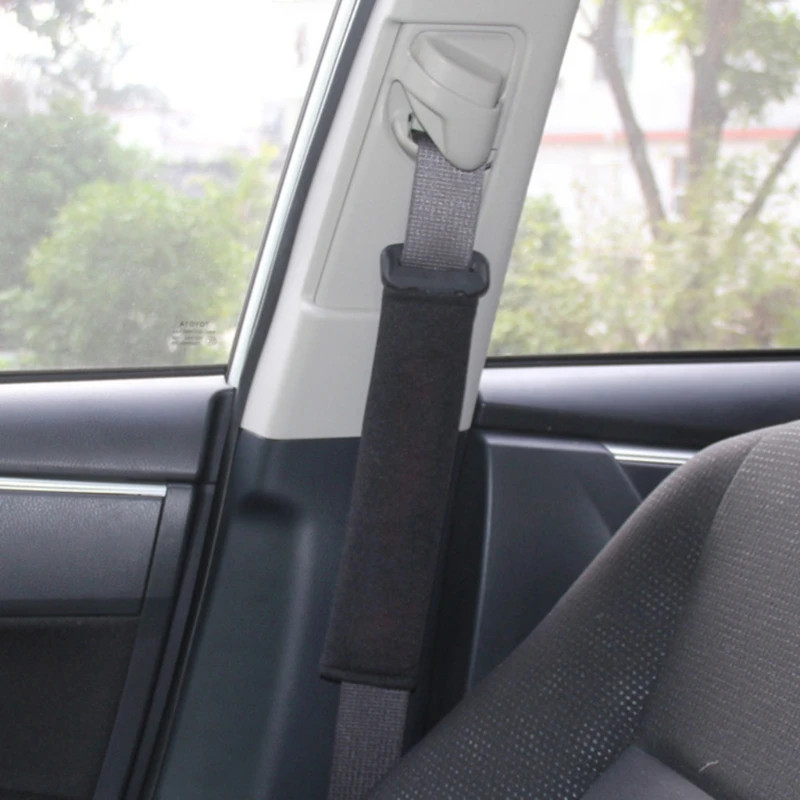 

2 Pcs/Set Child Car Seatbelt Plush Cover Seat Belt Shoulder Strap Protective