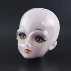 Шарнирная кукла 60 см с голубыми глазами, лысая, для макияжа, игрушки сделай сам для девочек, аксессуары для кукол 22 дюйма