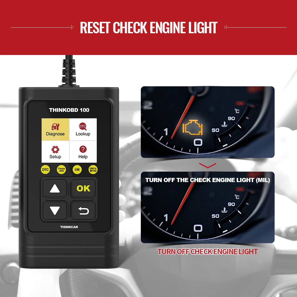 THINKCAR THINKOBD 100 OBD2 Автомобильный сканер OBDii Авто диагностический инструмент pk elm327