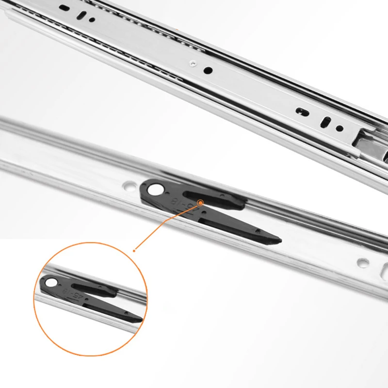 10/12/14/16/18 Inch Length Cabinet Drawer Slides Furniture Guide Rail 2pcs Home Garden Supplies |