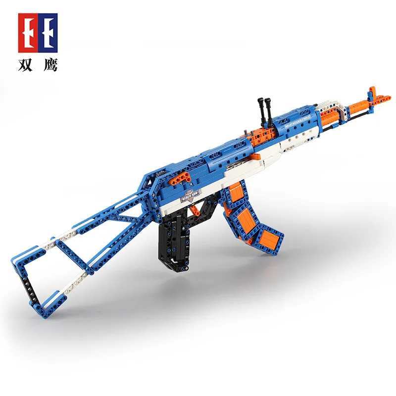 498 шт. блоки C81001 Техника Сборка AK 47 Штурмовая винтовка серизные вечерние