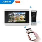 Видеодомофон Jeatone для виллы, 7-дюймовый сенсорный экран, Wi-Fi, IP, дистанционное управление через приложение Tuya, запись, обнаружение движения