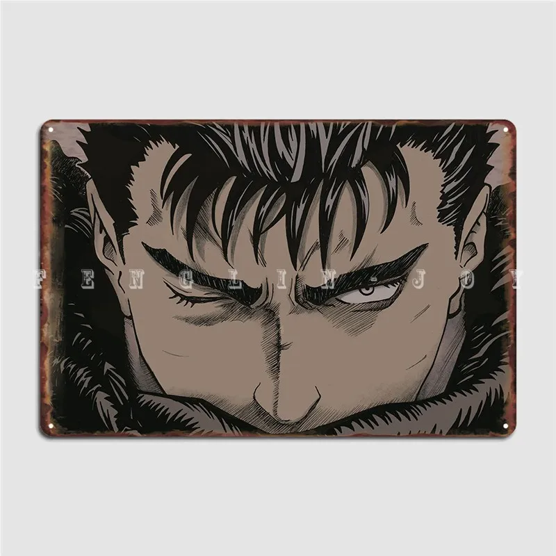 

Плакат Berserk с кинотеатром, металлический плакат, декор для кинотеатра, кухни, гостиной, гаража, создание оловянного знака, плакат