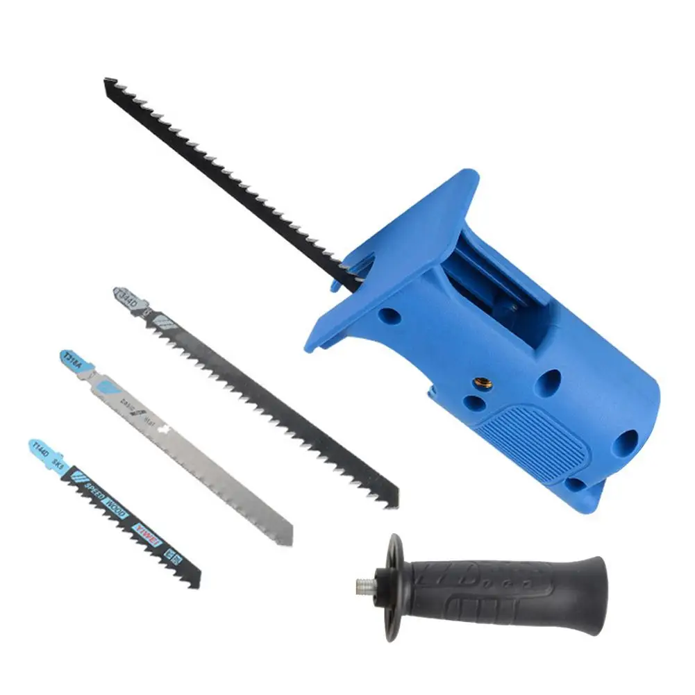 

Reciprocating Saw Adapter Set For Wood Metal Cutting Electric Drill Modified Electric Saw Hand Tool Cutter Saw Attachment Adapte