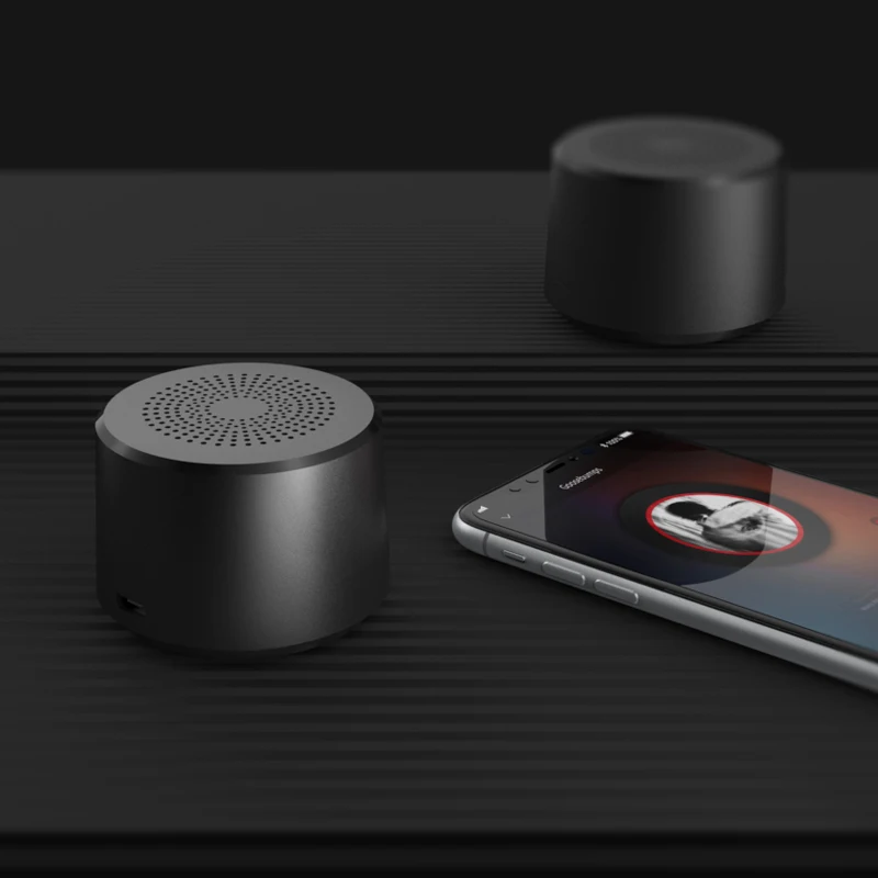 Круглый Портативный мини беспроводной Bluetooth динамик сабвуфер умный Голосовое управление портативный Bluetooth динамик 5,0