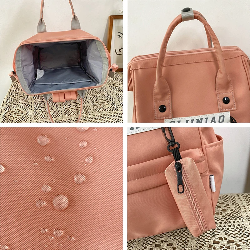 

2021 Women's backpack nylon waterproof Backpacks for women Leisure fashion School backpack for girls Korean Kawaii Women's bag