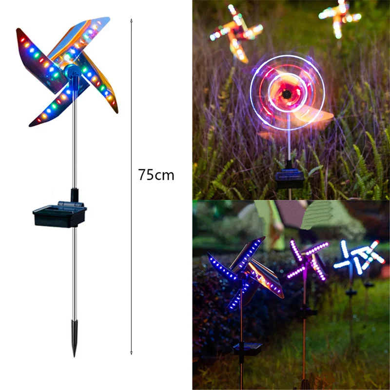 

Outdoor Solar Windmill Light 28LED Spot Light Garden Path Landscape Lights Outdoor Decorative Windmill Waterproof Night Light