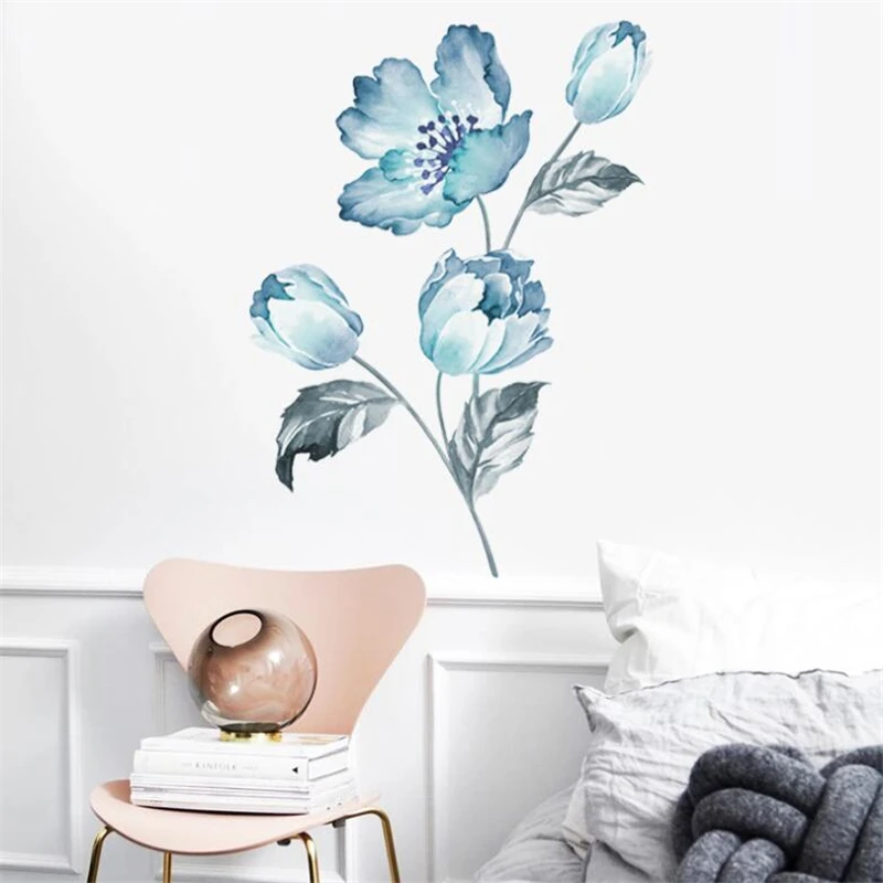 Простой стиль Орхидея diy настенные наклейки современное искусство фрески