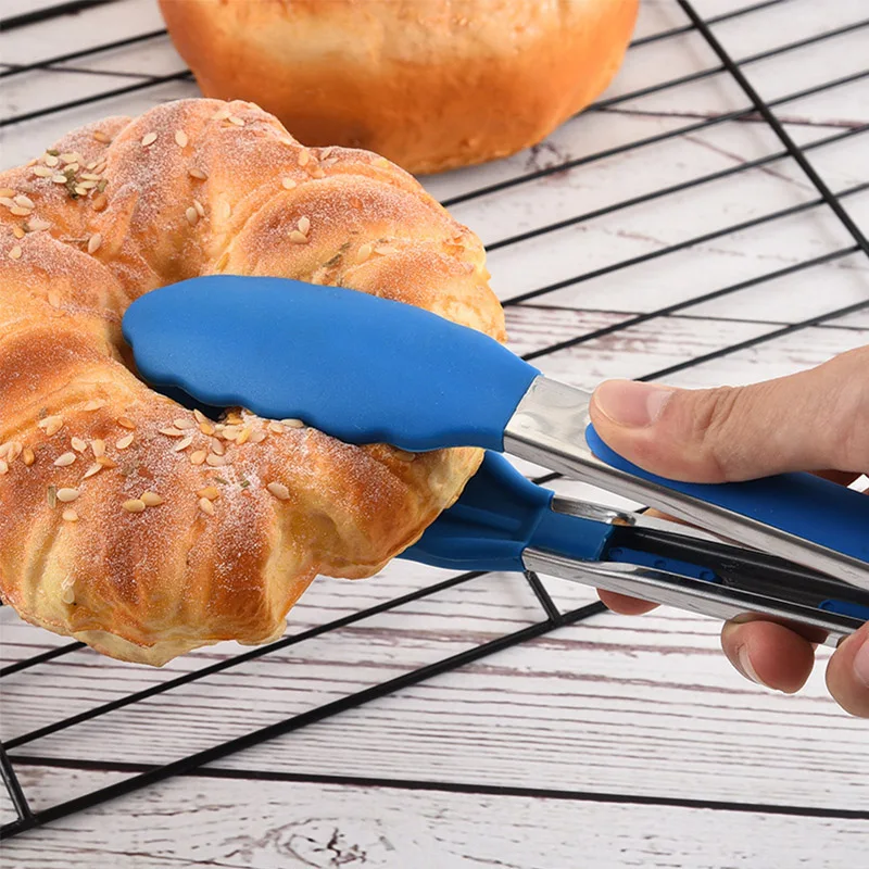 Пищевые силиконовые щипцы для барбекю кухонные посуда хлеб салат кулинарные