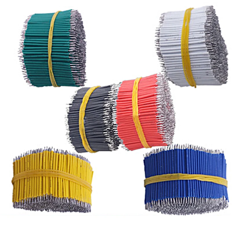 100 шт./компл. оловянный макетный кабель для пайки ПП 24AWG 8 см Fly Jumper провод