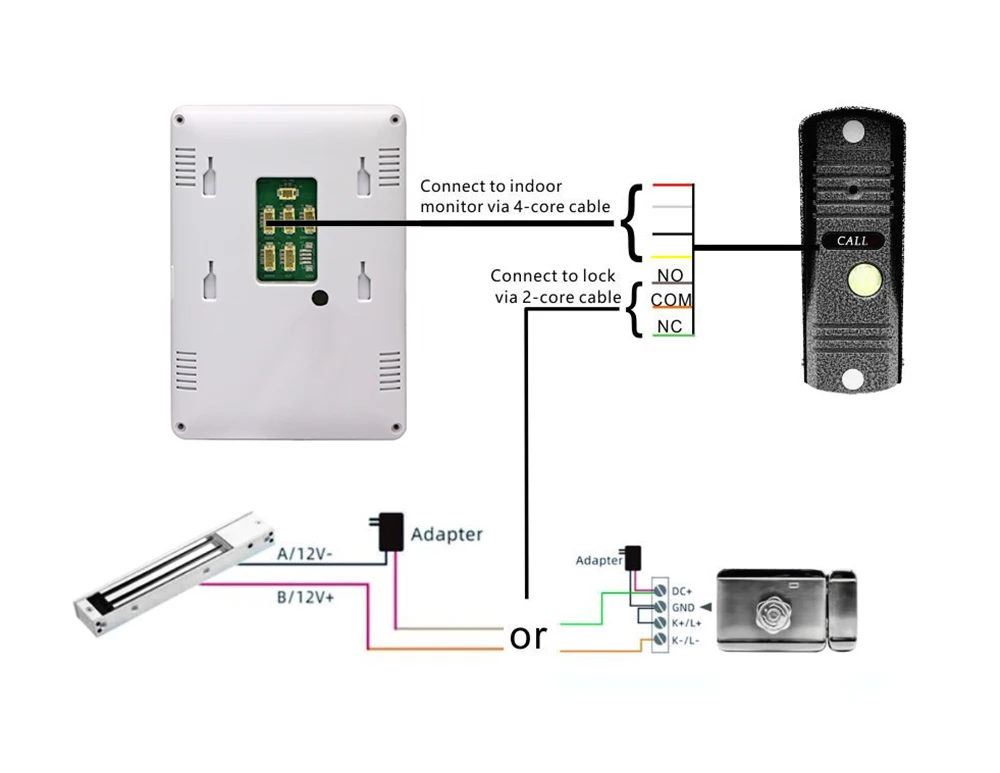 Видеодомофон 4 3 дюйма камера безопасности видеодомофон ИК ночного видения