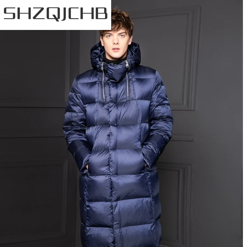 

JCGB 2021 New Goose Down Jacket Men Long Thick Korean Men's Winter Jackets Down Coat puffer jacket Doudoune Homme KJ1335