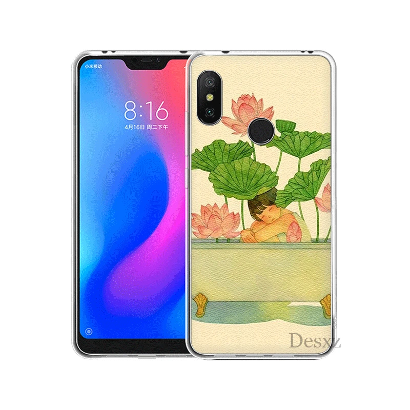 Mobile Phone Case For Xiaomi Mi 5 5S 6 Mix 2S 8 A1 A2 5X 6X Lite F1 9 9T MAX 3 A3 Pro CC9 CC9E Cover Llustration Colorfuly | Мобильные