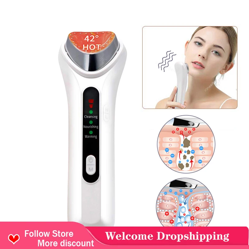 

Импортный экспорт железа для тела, спа, новое косметическое оборудование для ухода за кожей, инструмент со светодиодной подсветкой, вибраци...