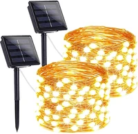 solar string fairy lights 12m 100led 22m 200 led waterproof outdoor garland solar power lamp christmas for garden decoration