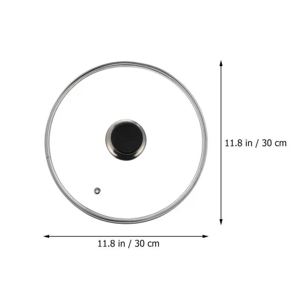 

1 Pc Replacement Pot Lid Transparent Tempered Glass Pot Pan Circular Cover