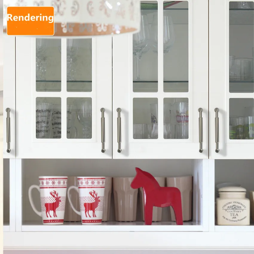 Ручка из матовой латуни для кухонного шкафа 128 мм 192 мм|Ручки шкафа| |