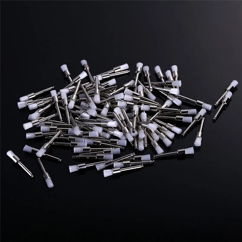 10 шт. остроконечные зубные нейлоновые полировальные пророчественные щетки для