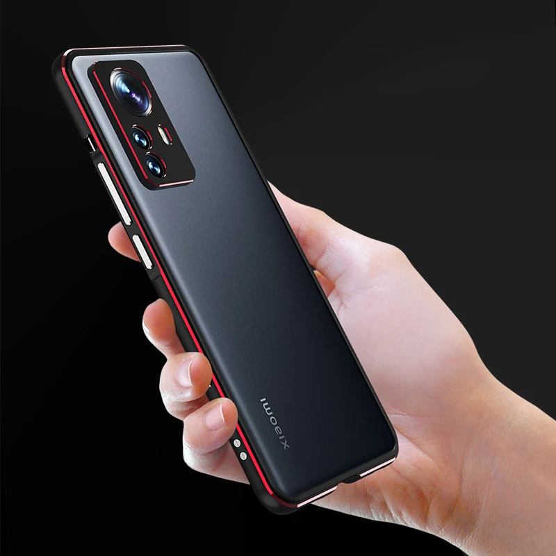 Shockproof Metal Bumper Phone Case For Xiaomi 12 12 Pro 3D Strong Aluminum Frame Camera Lens Protective Cover For Xiaomi 12X