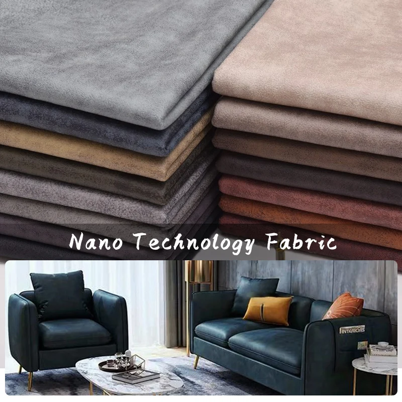 Нанотехнологичная ткань 100*142 см искусственная кожа замшевая обивка для мебели
