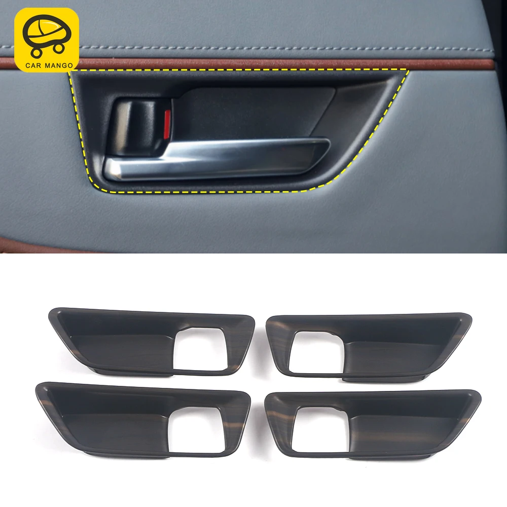 

For Toyota Harrier Venza XU80 2021 2022 Auto Car Accessory Inner Door Handle Bezel Trim Frame Cover Sticker Interior Decoration