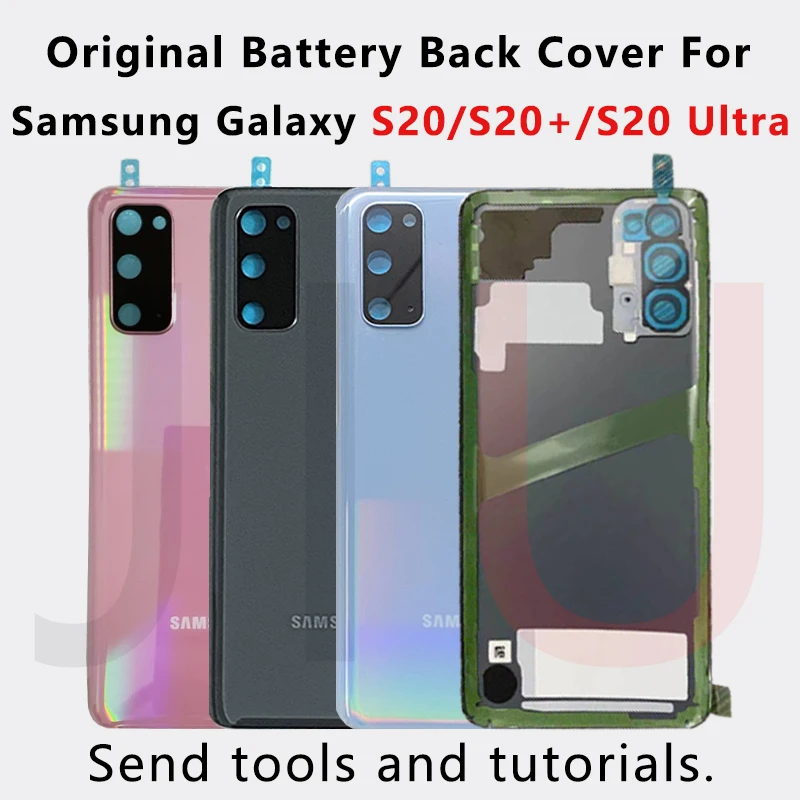 Оригинальный аккумулятор задняя крышка для Samsung Galaxy S20 + ультра стеклянная 5G новый