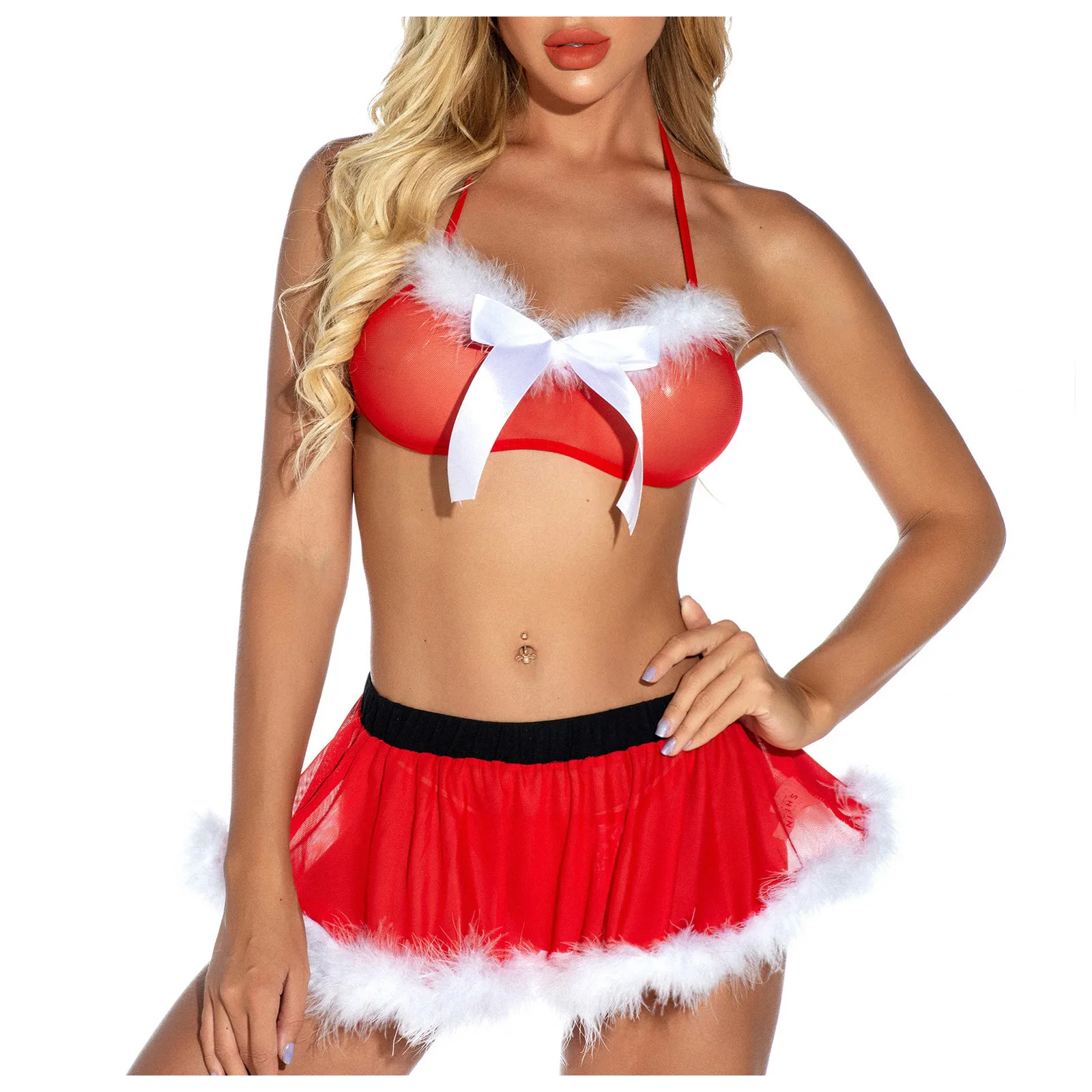 

Рождественское женское нижнее белье, сексуальные модные стринги, стринги, одежда для сна, нижнее белье, женское белье с цветочным кружевом, ...