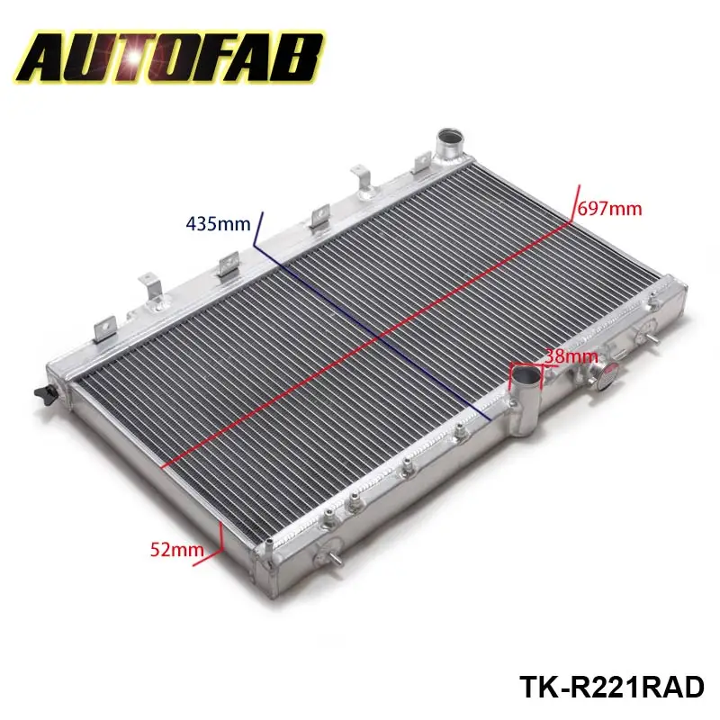 Для Subaru Impreza WRX STI GDB GD8 GD TURBO 2 ряда алюминиевый радиатор 2002 2007 AF R221RAD|radiator subaru|radiator