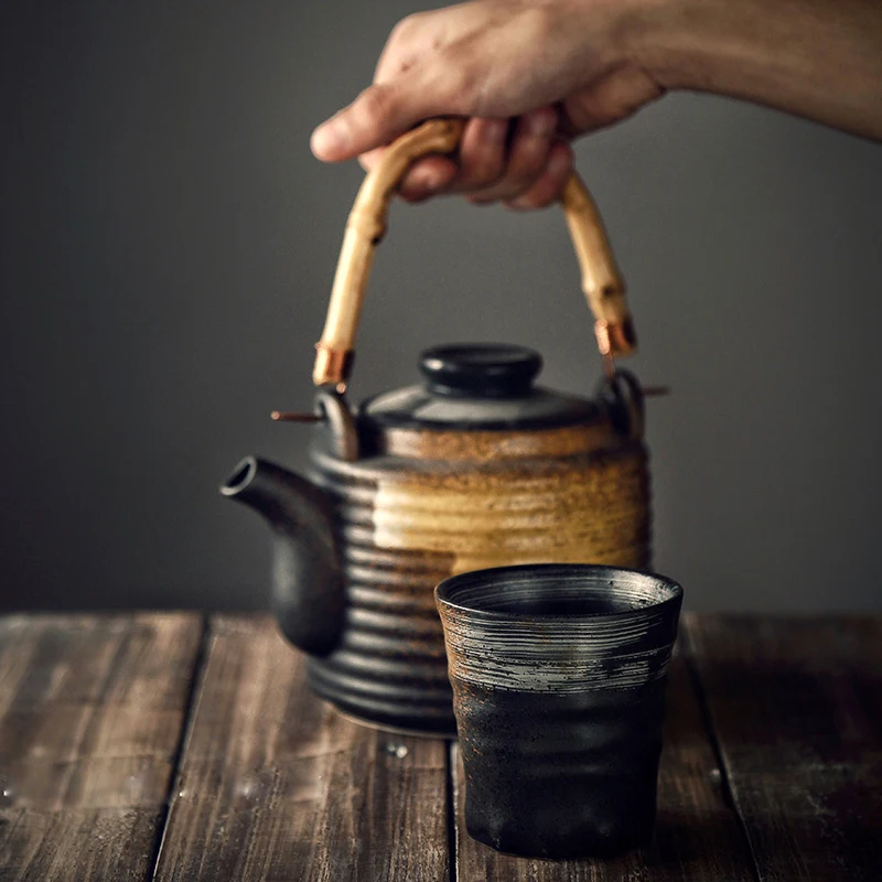 Керамическая чашка для воды Ретро Керамический Чайник Емкость чашки 200 мл в