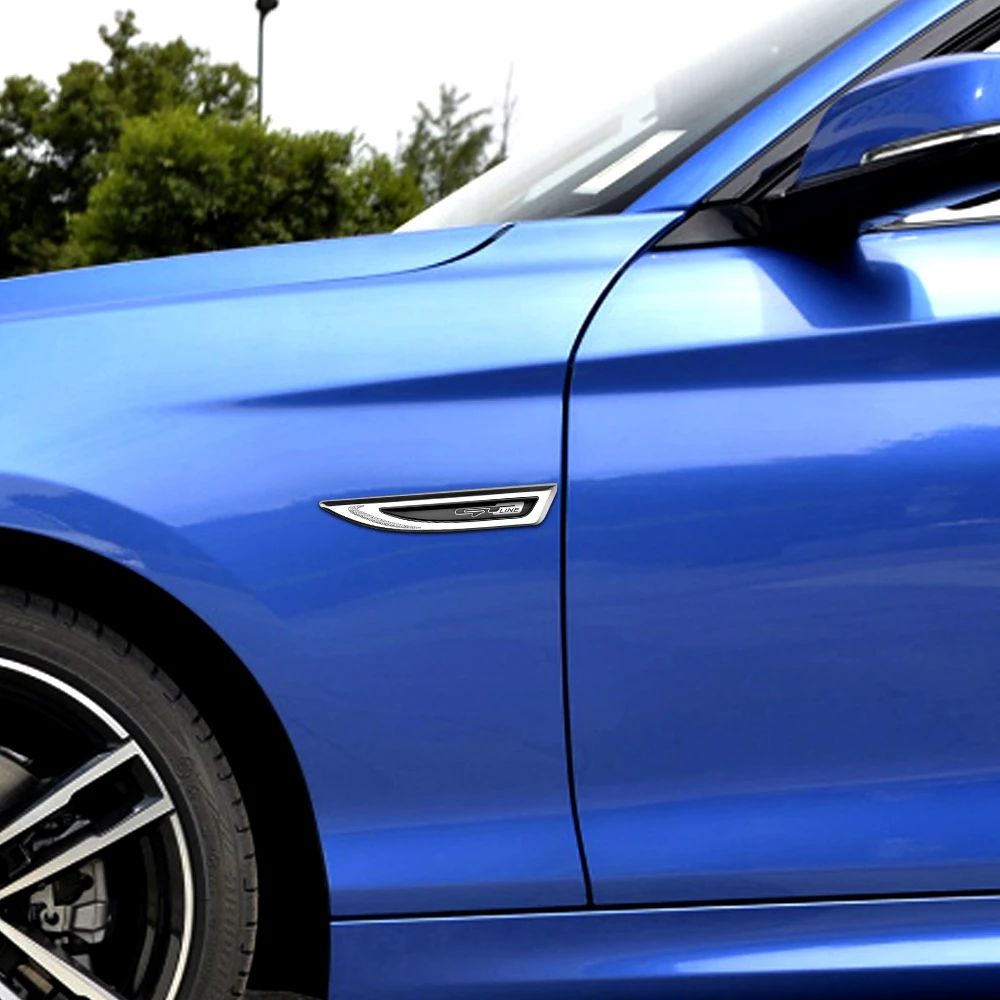 1 пара наклеек на боковое крыло автомобиля нож эмблема значок наклейки отделка