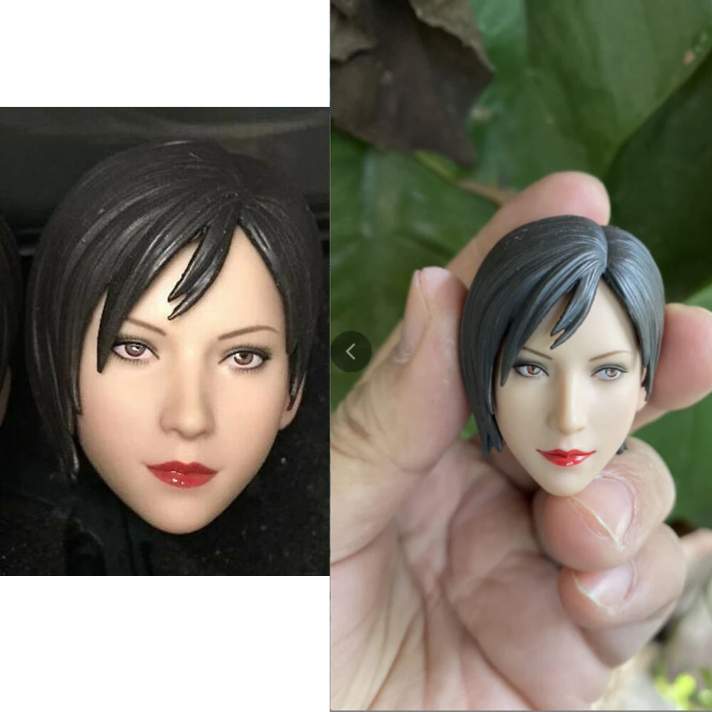 

1/6 Scale Residents Evil Ada Wong Head Sculpt Carved Fit 12" Hot Toys Phicens Doll