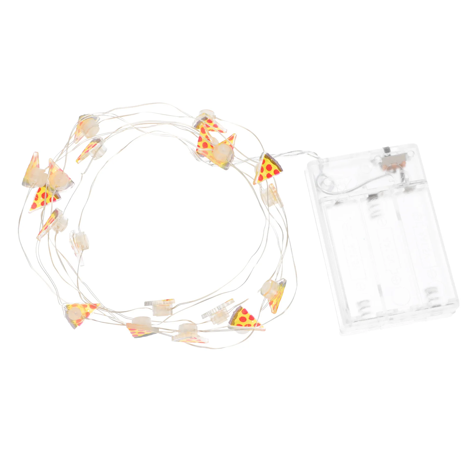 

1 шт. Праздничная вечеринка, светящаяся гирлянда для пиццы, праздничная гирлянда светло-желтого цвета