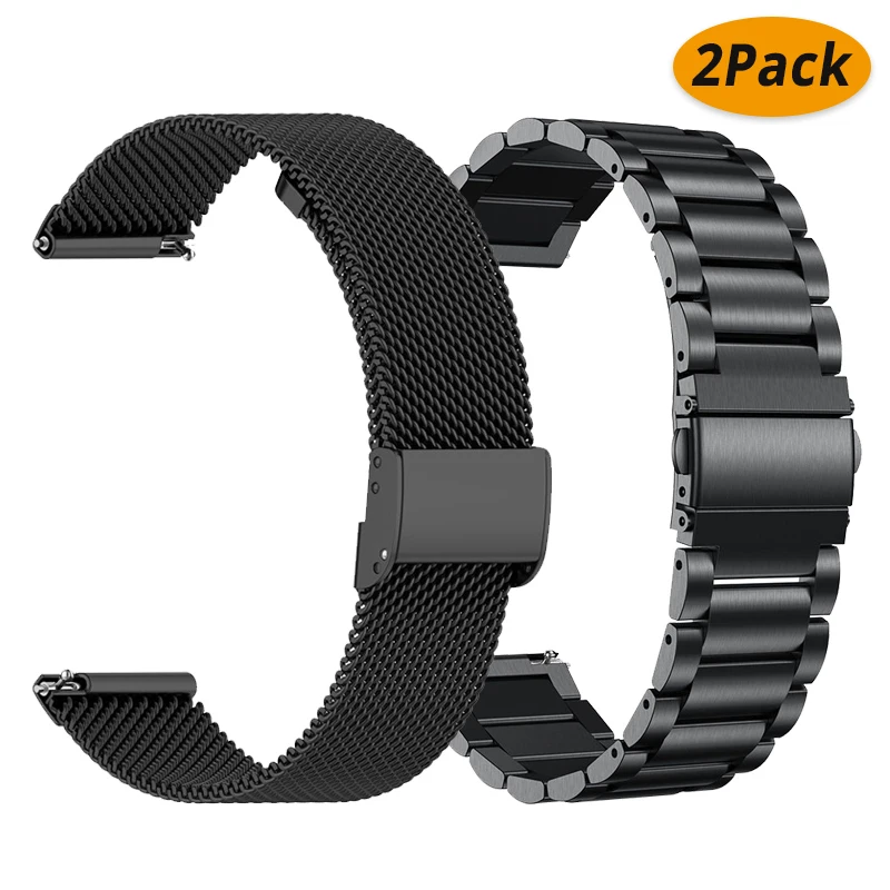 Ремешок для часов Amazfit GTS 2 mini/2/2e/GTS2/GTR 42 мм/47 мм/GTR2/2e/Stratos 2/3, металлический браслет для часов Amazfit ремешок Bip, 20 мм 22 мм
