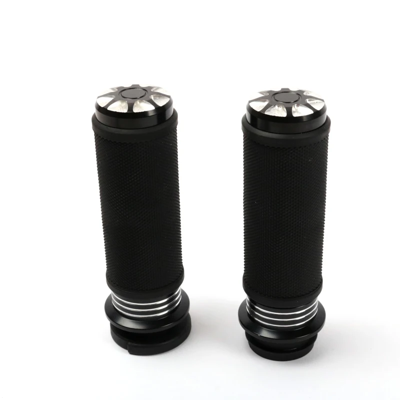 Мотоциклетные ручки 1 дюйм 25 мм из алюминия и резины для Harley Sportster XL 883 1200 Touring Dyna